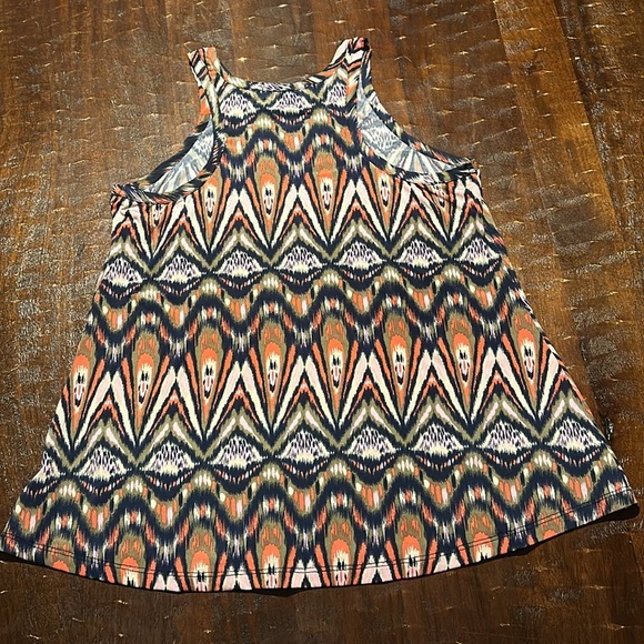 Ikat Patterned Racerback Tanktop by Braeve - Large - Picture 5 of 5